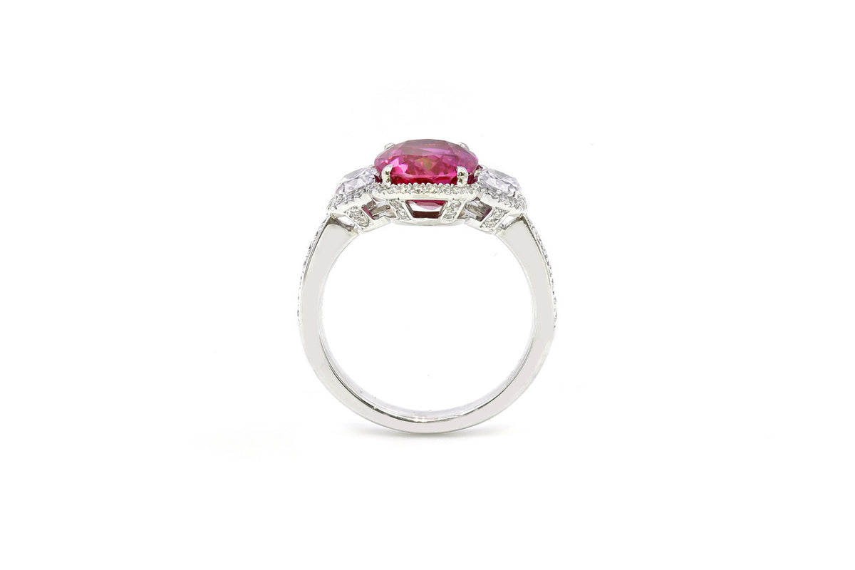 Burma Ruby Diamond Ring