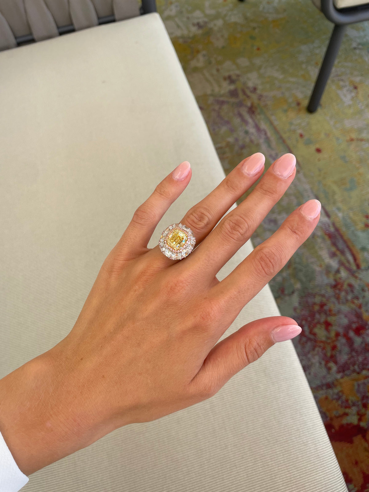 Intense Yellow Diamond Ring