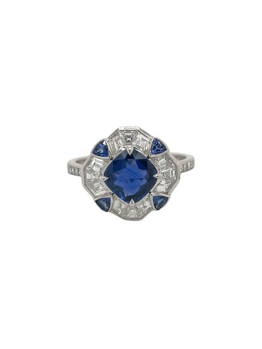 Sapphire Diamond Ring