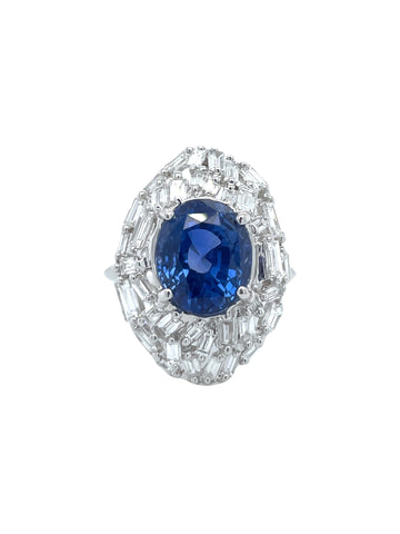 Sapphire Diamond Ring