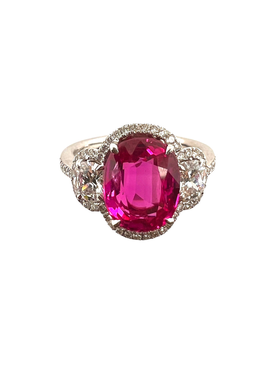 Burma Ruby Diamond Ring