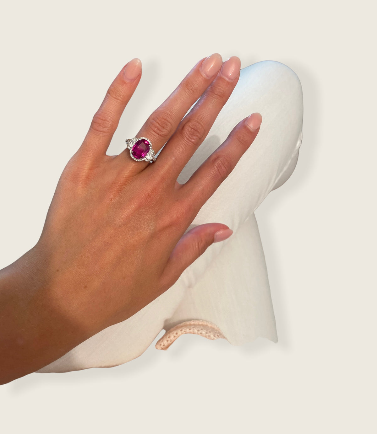 Burma Ruby Diamond Ring