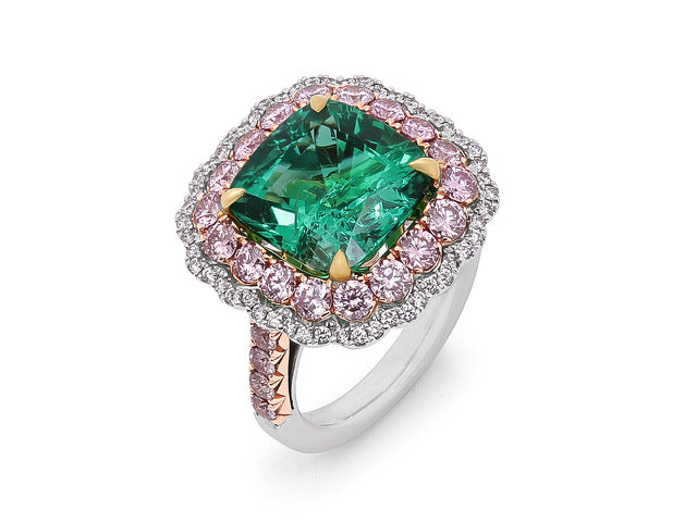 Muzo Emerald Diamond Ring