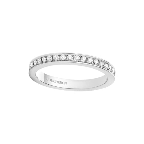 Boucheron Ring Quatre Wedding PT Diam. 0.49ct.